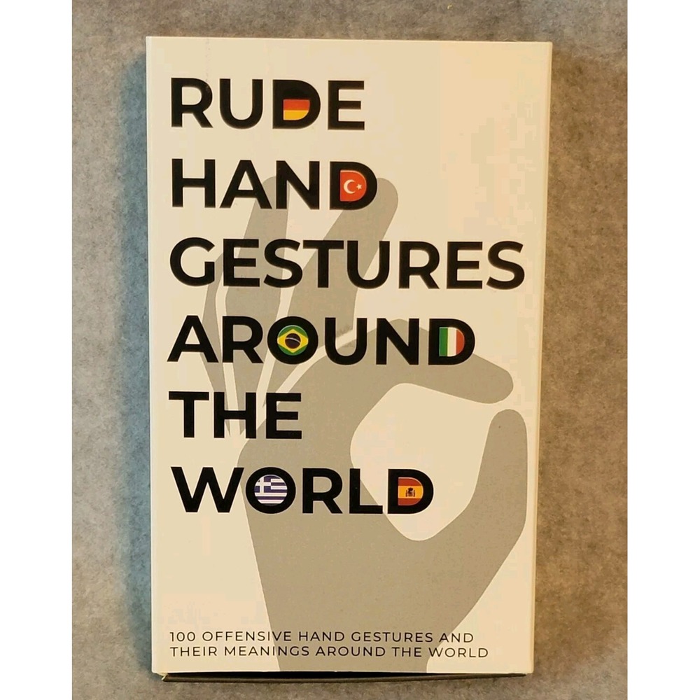 New!! Rude Hand Gestures Around The World Cards - Great Gift Item!